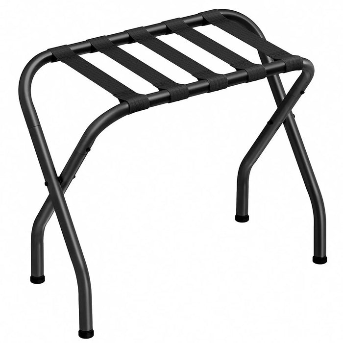 Hotel Stainless Steel Frame Luggage Rack for Guest Room Foldable Suitcase Stand - 1
