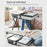 Hotel Stainless Steel Frame Luggage Rack for Guest Room Foldable Suitcase Stand - 2