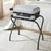 Hotel Stainless Steel Frame Luggage Rack for Guest Room Foldable Suitcase Stand - 5