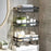 Over-The-Toilet 3 Layer Carbon Steel Storage Rack Shelf for Bathroom Organization - Black - 1