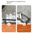 Over-The-Toilet 3 Layer Carbon Steel Storage Rack Shelf for Bathroom Organization - Black - 5