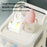 3 Layers Transparent PP Pull Out Drawer Storage Cart Sundries Rack with Wheels - 3