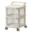 2 Layers Transparent PP Pull Out Drawer Storage Cart Sundries Rack with Wheels - 1