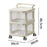 2 Layers Transparent PP Pull Out Drawer Storage Cart Sundries Rack with Wheels - 5