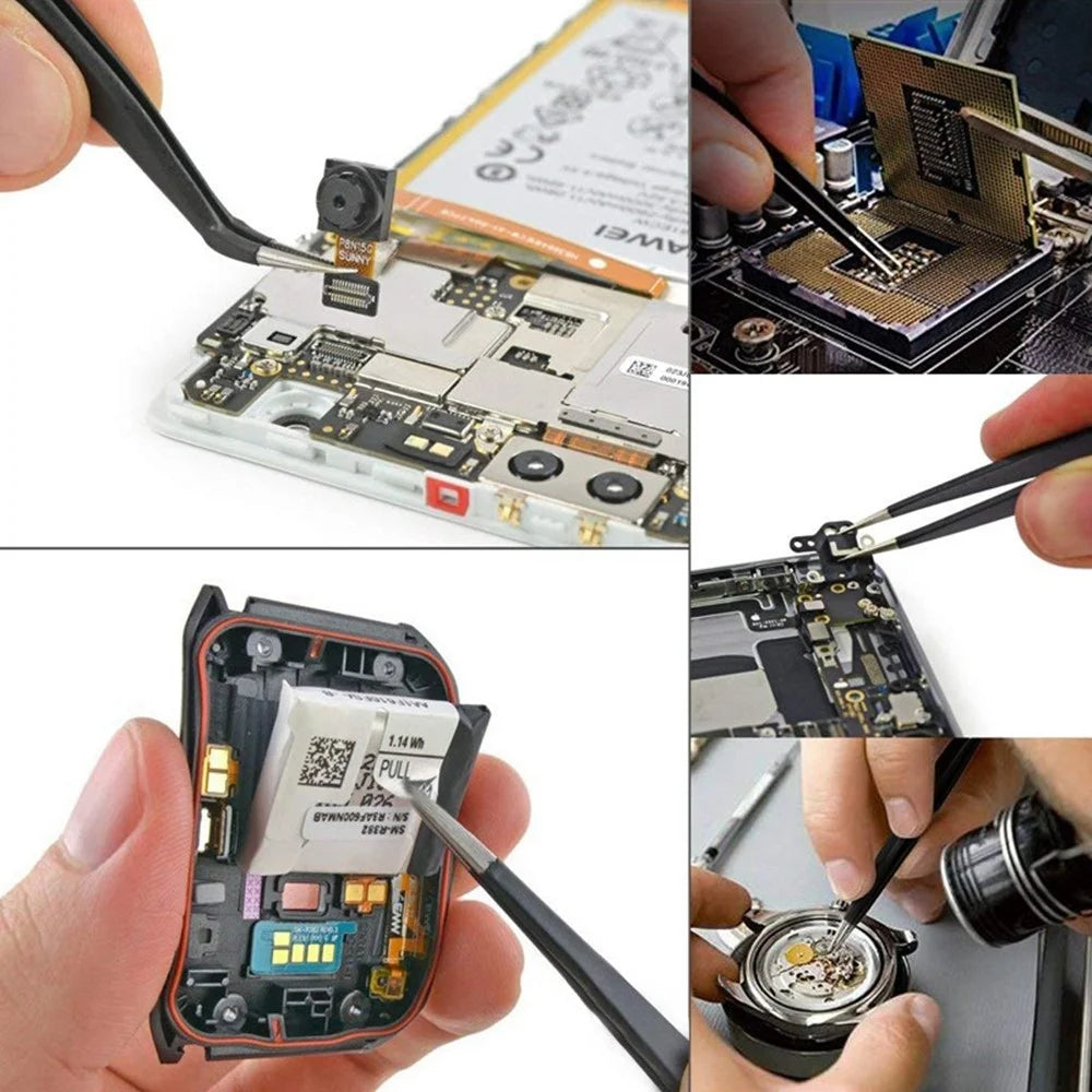 Electric 60W Soldering Iron Multimeter Set Temperature Control Repair Tool - 110V US Plug with Switch - 7
