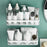 Punch-Free Aluminum Storage Rack Bathroom Organization Shelf, Wide Edge Single Layer Rectangular - Silver - 3