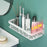 Punch-Free Aluminum Storage Rack Bathroom Organization Shelf, Wide Edge Single Layer Rectangular - Silver - 5