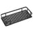 Punch-Free Aluminum Storage Rack Bathroom Organization Shelf, Narrow Edge Single Layer Rectangular - Black - 1