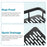 Punch-Free Aluminum Storage Rack Bathroom Organization Shelf, Narrow Edge Single Layer Rectangular - Black - 5