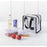 Stylish Insulated Lunch Tote Bag Picnic Office School Bento Zipper Bag - Square White - 3