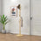 Coat Rack Stand Wooden Coat Tree Shaped Hanger Stand Freestanding with Sturdy Round Base - Yellow - 1