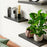 3PCS Wooden Hanging Racks Wall Mount Organizer Kitchen Bathroom Storage Holders - Black - 2