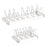 Retractable Adjustable Kitchen Storage Rack Pot Lid Dish Pan Storage Stand - White - 1