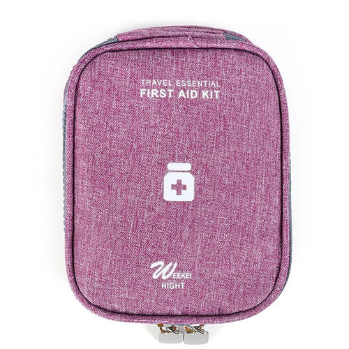 TB-0623 Medicine Bag Pill Storage Medication Pill Box Case Travel Medicine Storage Box Bag, Size: S - Purple - 1