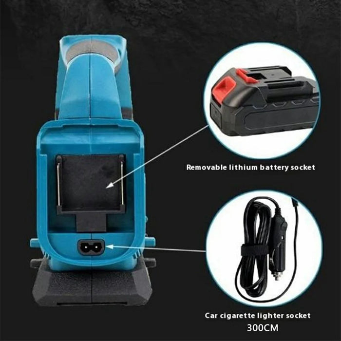 Cordless Tyre Inflator Air Compressor 150 PSI Digital Display Car Cigarette Lighter Pump with 2 Batteries - 3