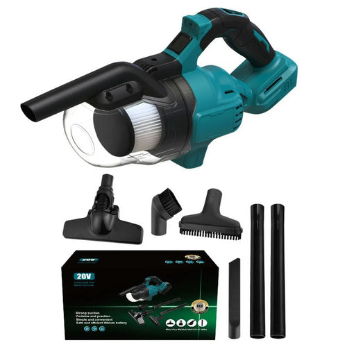9.4Kpa Powerful Suction HEPA Filter Wireless Handheld Vacuum Cleaner with LED Light for Home Car, EU Plug - 1