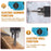 HILDA Rechargeable Electric Hammer Electric Impact Drill Wall Drilling Tools Set, EU Plug Charger + 2 Batteries - 3