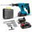 HILDA Rechargeable Electric Hammer Electric Impact Drill Wall Drilling Tools Set, EU Plug Charger + 1 Battery - 1