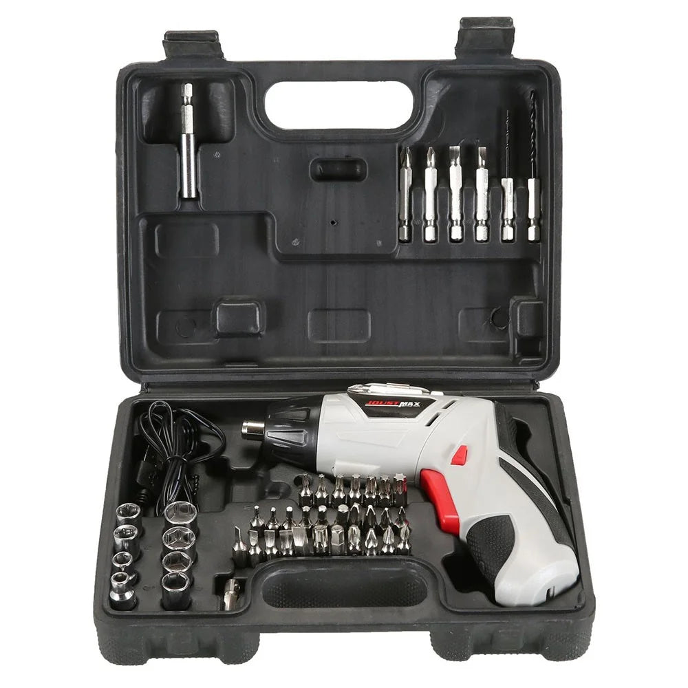 JOUST 4.2V Multifunction Electric Screwdriver Set Home Electric Drill Screwdriver Tool Set, USB Cable Charging - 1