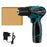 HILDA Cordless Electric Drill Screwdriver Rechargeable 12V Mini Drill Electric Screwdriver Tool, EU Plug - Blue - 1