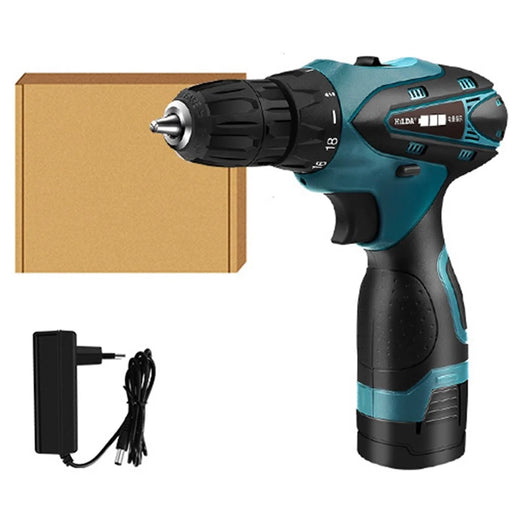 HILDA Cordless Electric Drill Screwdriver Rechargeable 16.8V Mini Drill Electric Screwdriver Tool, EU Plug - 1