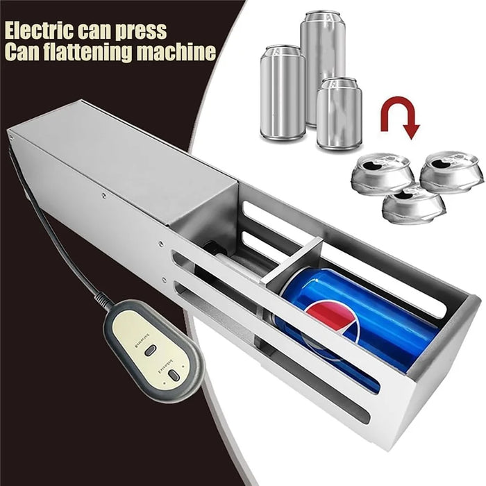 Electric Can Crusher for Recycling 12oz and 16oz Aluminum Cans Crusher, EU Plug - 2