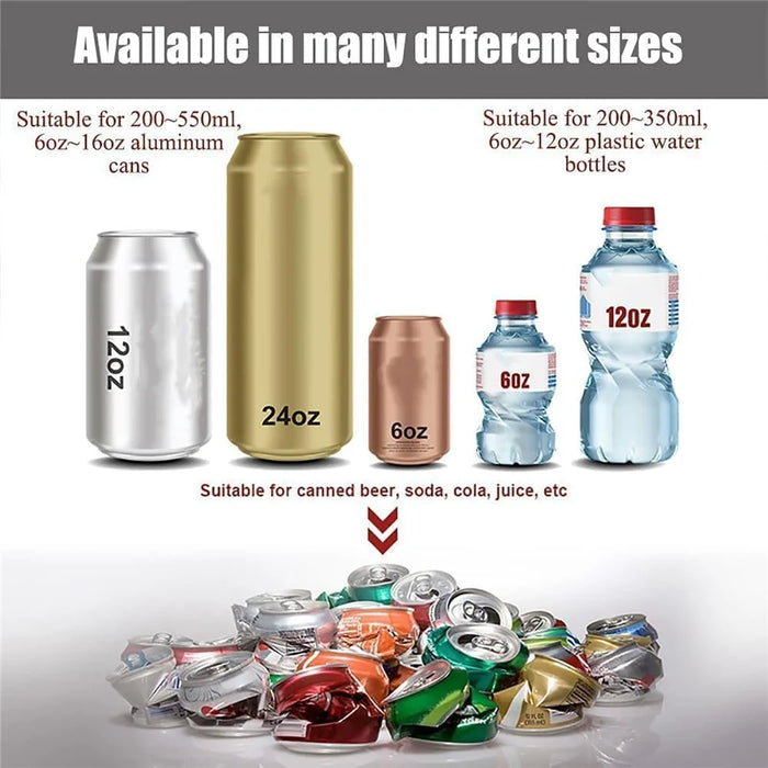 Electric Can Crusher for Recycling 12oz and 16oz Aluminum Cans Crusher, EU Plug - 6