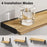 3Pcs / Set Storage Shelf Wood Board Iron Bracket Wall Mounted Home Organizer Shelves - Wood Color - 4