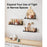 3Pcs / Set Storage Shelf Wood Board Iron Bracket Wall Mounted Home Organizer Shelves - Wood Color - 5