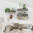 3Pcs / Set Wall Mounted Floating Shelves Wood Board Iron Basket Towel Rack Storage Shelf - 5