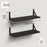 2Pcs Storage Shelf Wood Board Wall Mounted Living Room Home Organizer Rack - Brown - 6