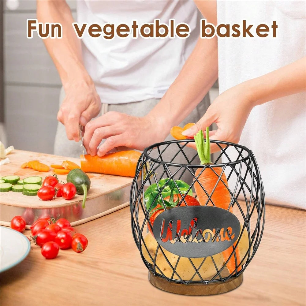 Iron and Wood Coffee Capsule Storage Rack with Crystal Lid and Black Pineapple Design - Welcome - 2