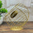 Fruit Basket Iron Art Coffee Capsule Snacks Storage Oblique Basket with Lid, Gold / COFFEE Letter - 2
