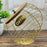Fruit Basket Iron Art Coffee Capsule Snacks Storage Oblique Basket with Lid, Gold / COFFEE Letter - 4
