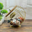 Fruit Basket Iron Art Coffee Capsule Snacks Storage Oblique Basket with Lid, Gold / COFFEE Letter - 5