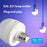 LED Rechargeable Bulb Detachable Base Magnetic Emergency Light - 3 Light Color+RGB - 5