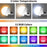 LED Rechargeable Bulb Detachable Base Magnetic Emergency Light - 3 Light Color+RGB - 6