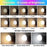 LED Rechargeable Bulb Detachable Base Magnetic Emergency Light - 3 Light Color+RGB - 7