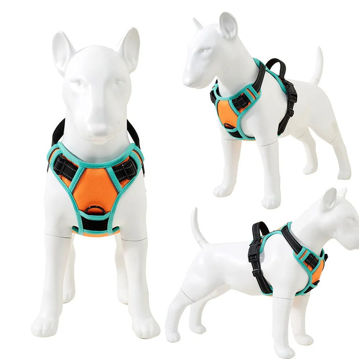 LDLC QS-111 L Size Pet Gift Harness Dog Cat Vest Oxford Fabric Chest Strap Reflective Breathable Adjustable - Grey - 5