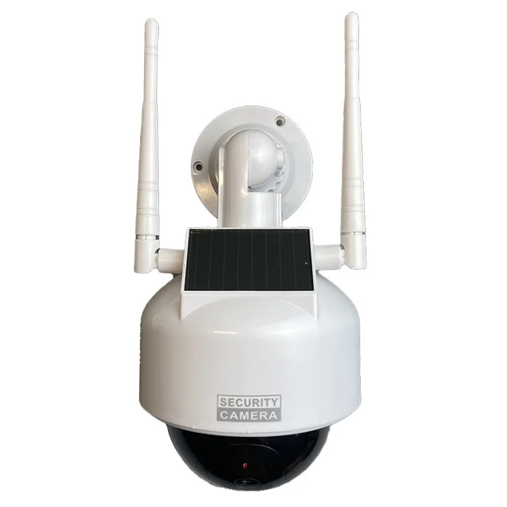 Solar Powered Dummy Security Camera Flashing LED Light Dome Fake Surveillance Camera - 1