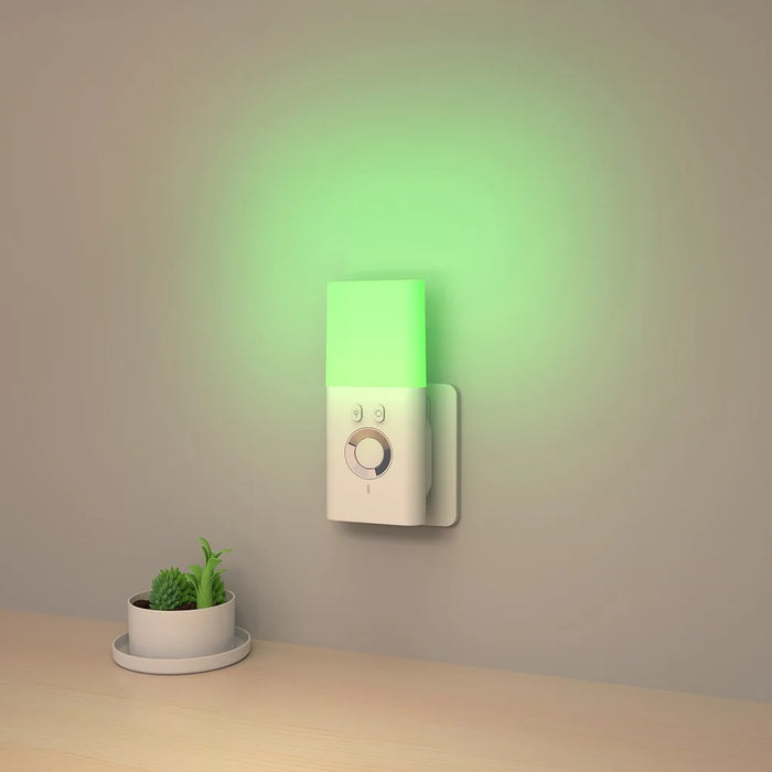 TB-38SCSLIRO Wireless Charging Human Body Induction LED Night Light RGB 7 Colors SOS Flashlight - White  /  EU Plug - 7