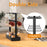 Movable 16 Hooks Cup Holder Carbon Steel Kitchen Counter Coffee Mug Organizer Rack with Draining Basket - 2