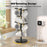 Wooden Coffee Mug Tree Shape Holder 360 Degree Rotating 8 Hooks Cup Organizer Display Stand - Black - 2