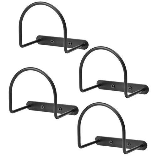 4Pcs Cowboy Hat Wide Brim Cap Holder Organizer Wall Mounted Iron Display Rack - 1