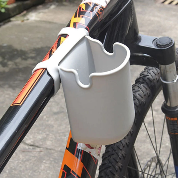 Multi-Purpose Stroller Bicycle Wheelchair Cup Holder TPR Foldable Drink Bottle Holder - Black - 3