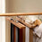 Beechwood Belt Tie Organizer 14 Slots Space Saving Wardrobe Waist Belt Hanger - Wood Color - 5
