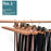 Beechwood Belt Tie Organizer 14 Slots Space Saving Wardrobe Waist Belt Hanger - Wood Color - 6