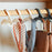 10Pcs Arched PP Hooks Wardrobe Organizer Handbag Scarf Hat Storage Hanger - Black - 2