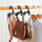 10Pcs Arched PP Hooks Wardrobe Organizer Handbag Scarf Hat Storage Hanger - Black - 3
