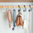 10Pcs Arched PP Hooks Wardrobe Organizer Handbag Scarf Hat Storage Hanger - Black - 6